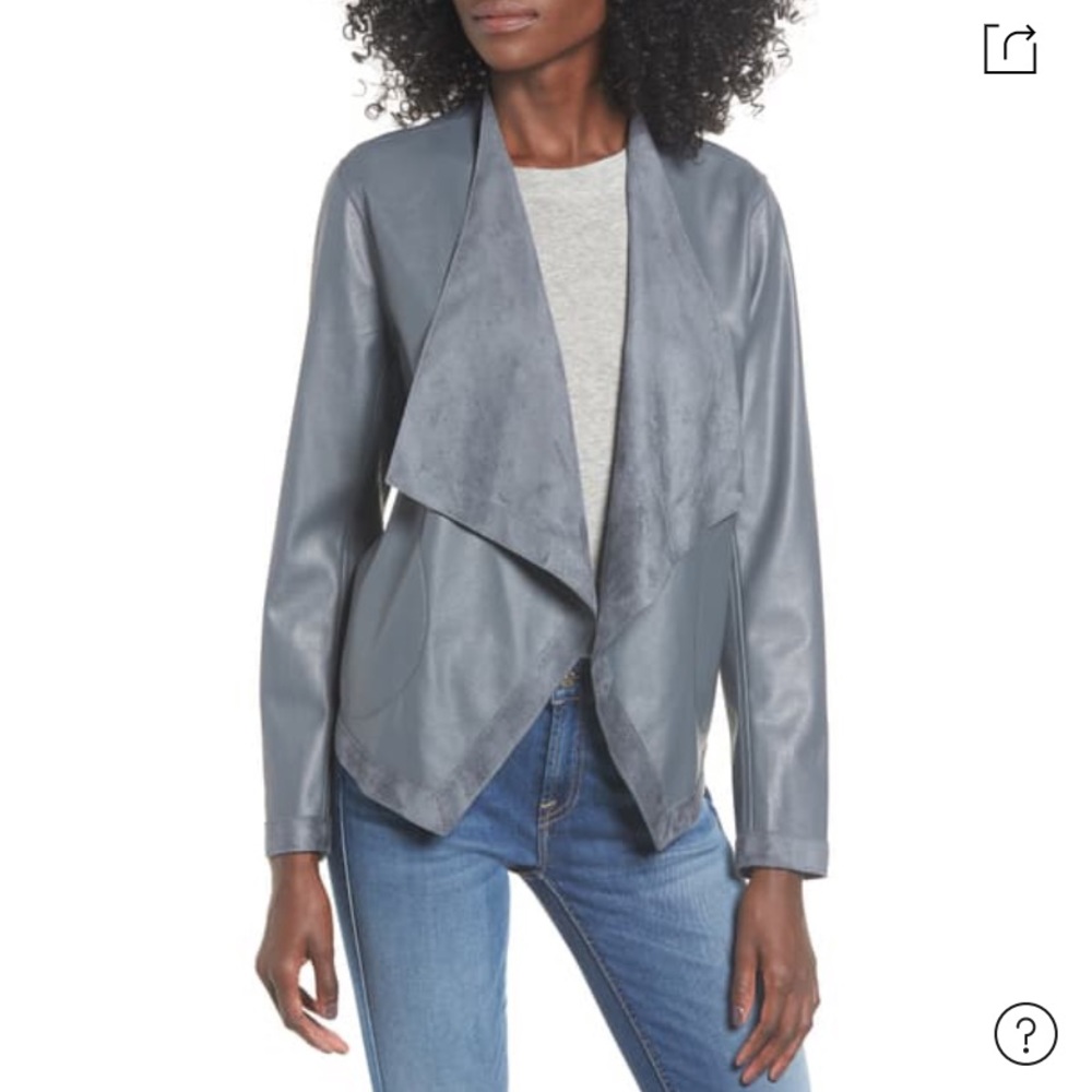 BB DAKOTA TEAGAN REVERSIBLE FAUX LEATHER JACKET